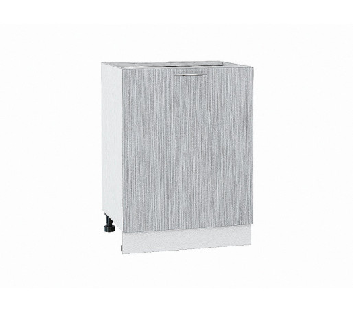 Шкаф нижний с 1-ой дверцей Валерия-М, цвет: Серый металлик дождь светлый