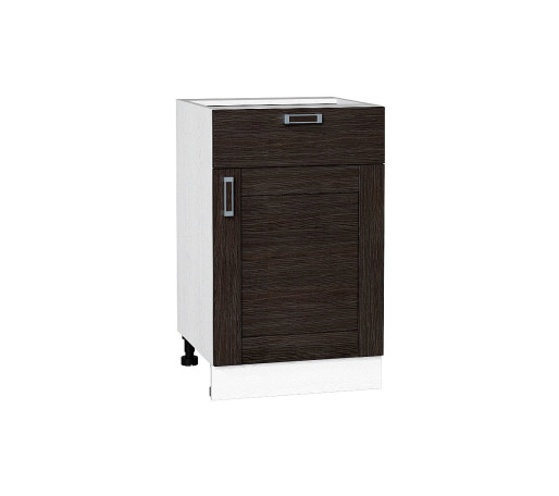 Шкаф нижний с 1-ой дверцей и ящиком Лофт, цвет: Wenge Veralinga