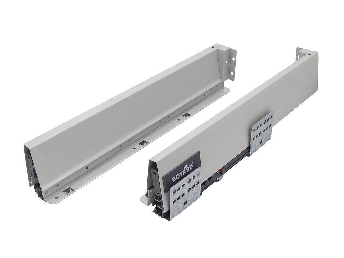 Направляющие с доводчиком универсальные POWER BOX SB, цвет: Серый Направляющие с доводчиком универсальные POWER BOX SB, цвет: Серый