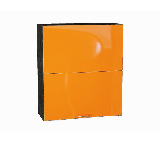 Шкаф верхний горизонтальный с подъемным механизмом Валерия-М, цвет: Оранжевый глянец