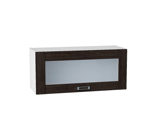 Шкаф верхний горизонтальный остекленный Лофт, цвет: Wenge Veralinga