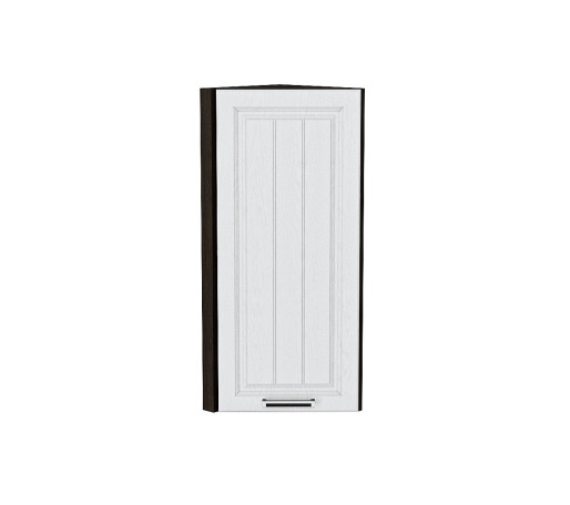 Шкаф верхний торцевой Прага, цвет: Белое дерево