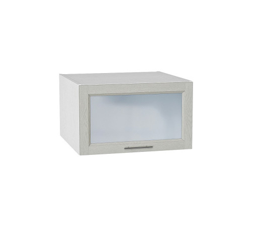 Шкаф верхний горизонтальный остекленный глубокий Сканди, цвет: Cappuccino Softwood