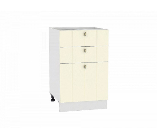 Шкаф нижний с 3-мя ящиками Прованс, цвет: Ваниль