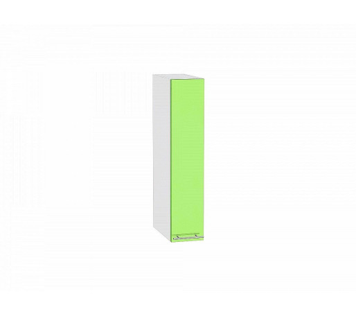 Шкаф верхний бутылочница Валерия-М, цвет: Салатовый глянец