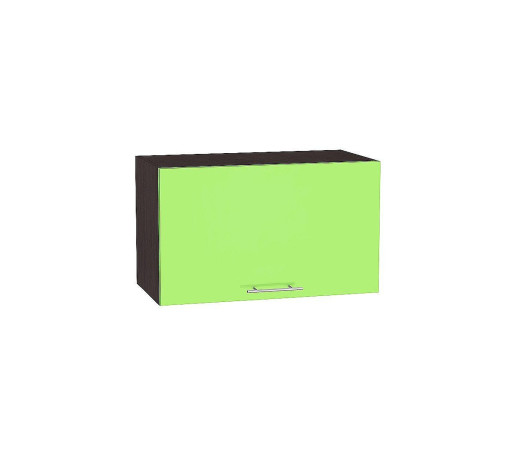 Шкаф верхний горизонтальный глубокий Валерия-М, цвет: Салатовый глянец