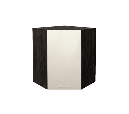 Шкаф верхний угловой Валерия-М, цвет: Бежевый металлик