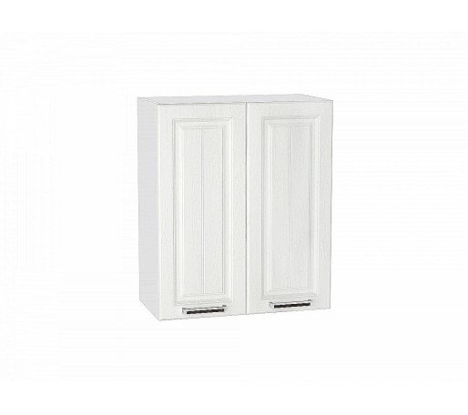 Шкаф верхний с 2-мя дверцами Прага, цвет: Белое дерево