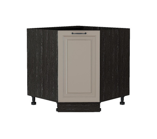 Шкаф нижний угловой (трапеция) Ницца, цвет: Omnia