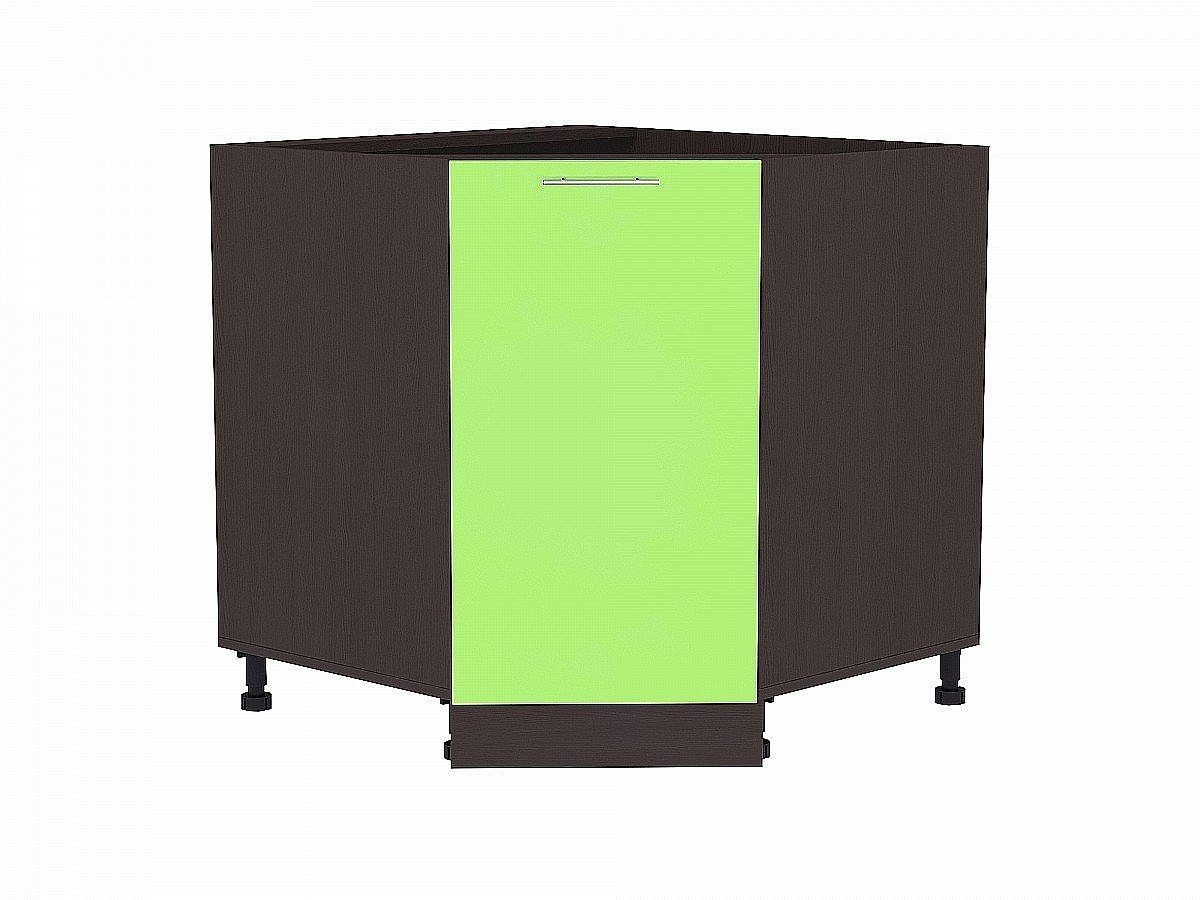 Шкаф нижний угловой (трапеция) Валерия-М, цвет: Салатовый глянец Шкаф нижний угловой (трапеция) Валерия-М, цвет: Салатовый глянец