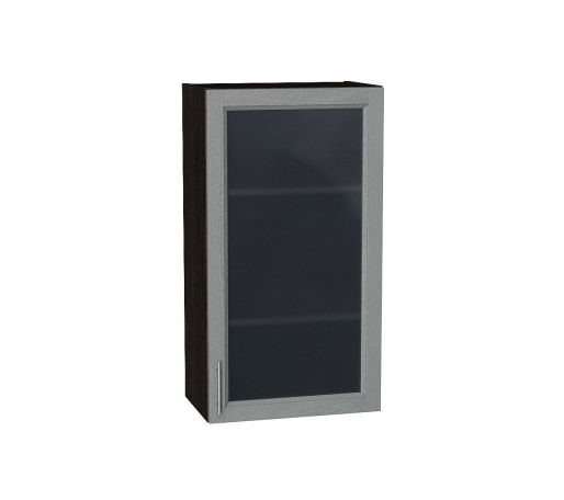 Шкаф верхний с 1-ой остекленной дверцей Сканди, цвет: Grey Softwood