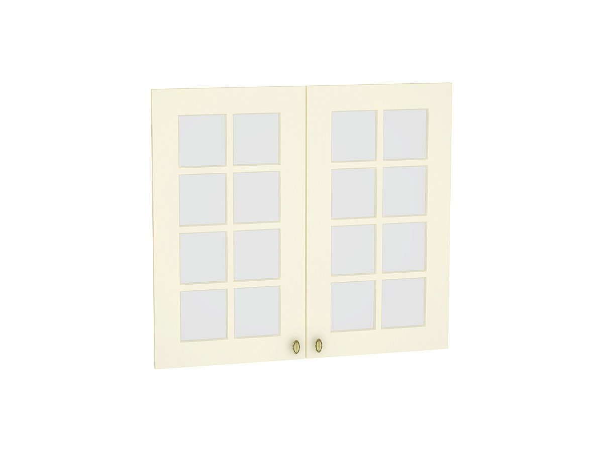Комплект фасадов Прованс со стеклом для каркаса Ф-55 В800, цвет: Ваниль Комплект фасадов Прованс со стеклом для каркаса Ф-55 В800, цвет: Ваниль