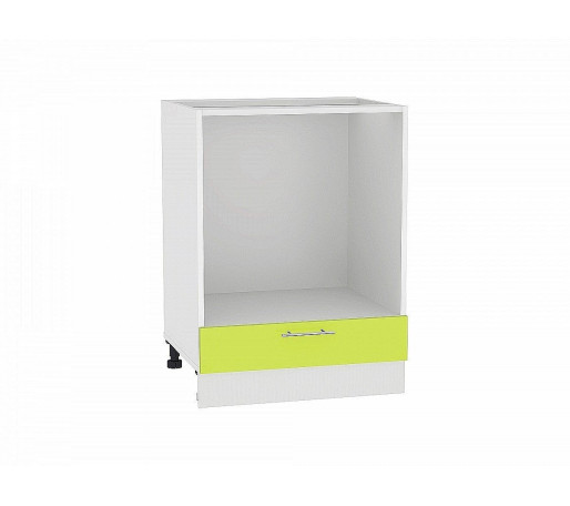 Шкаф нижний под духовку Валерия-М, цвет: Лайм глянец