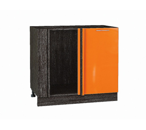 Шкаф нижний угловой Валерия-М, цвет: Оранжевый глянец