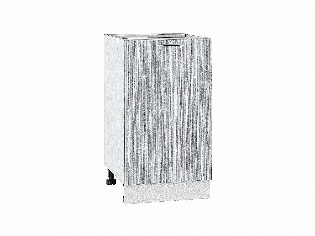 Шкаф нижний с 1-ой дверцей Валерия-М, цвет: Серый металлик дождь светлый Шкаф нижний с 1-ой дверцей Валерия-М, цвет: Серый металлик дождь светлый