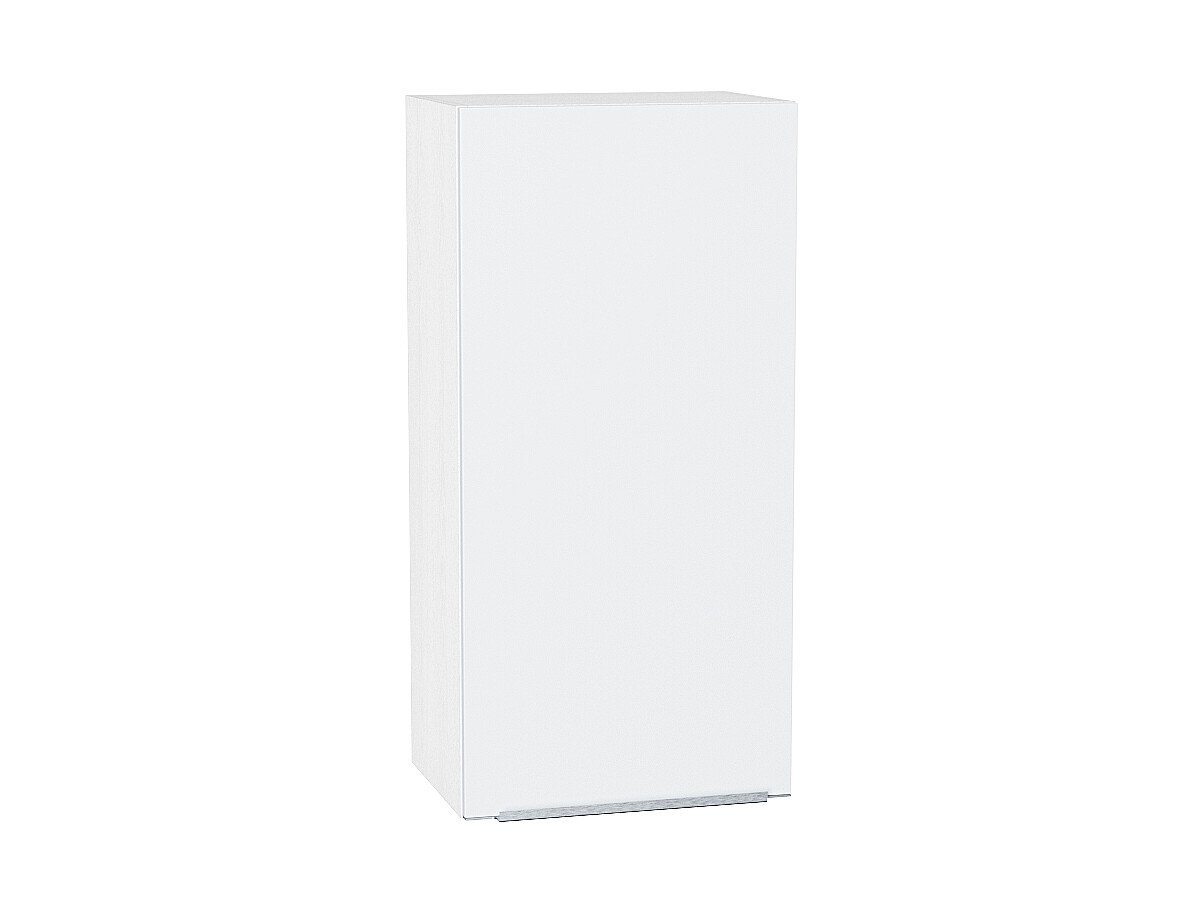 Шкаф верхний с 1-ой дверцей Фьюжн, цвет: Silky White Шкаф верхний с 1-ой дверцей Фьюжн, цвет: Silky White