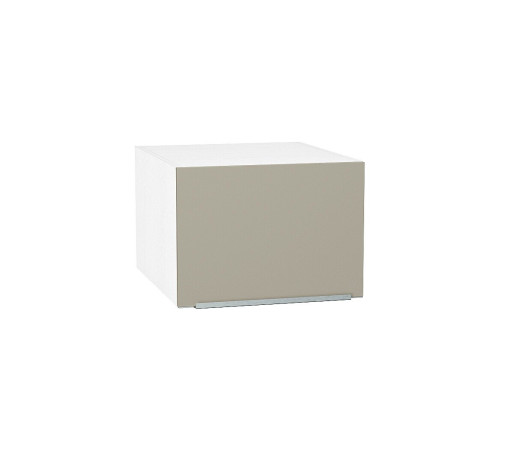 Шкаф верхний горизонтальный глубокий Фьюжн, цвет: Silky Grey