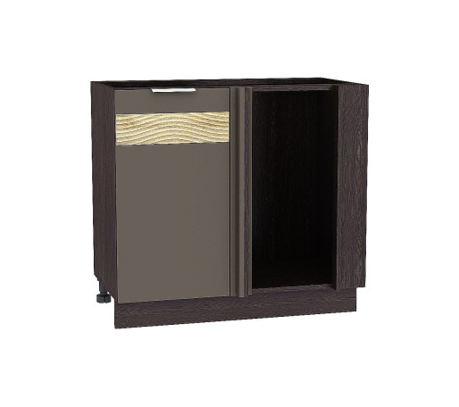 Шкаф нижний угловой Терра DL, цвет: Смоки Софт