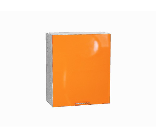 Шкаф верхний с 1-ой дверцей Валерия-М, цвет: Оранжевый глянец