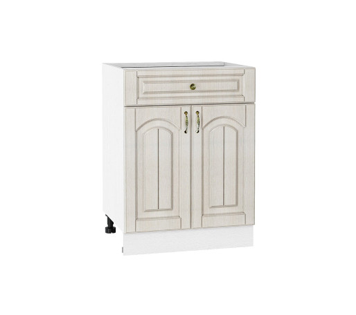 Шкаф нижний с 2-мя дверцами и ящиком Верона, цвет: Ясень золото