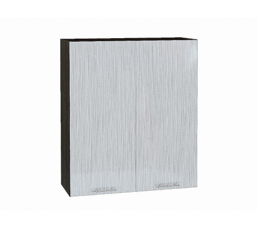 Шкаф верхний с 2-мя дверцами Валерия-М, цвет: Серый металлик дождь светлый