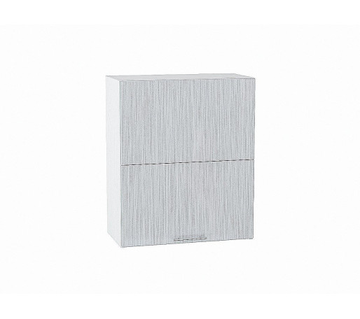 Шкаф верхний горизонтальный с подъемным механизмом Валерия-М, цвет: Серый металлик дождь светлый