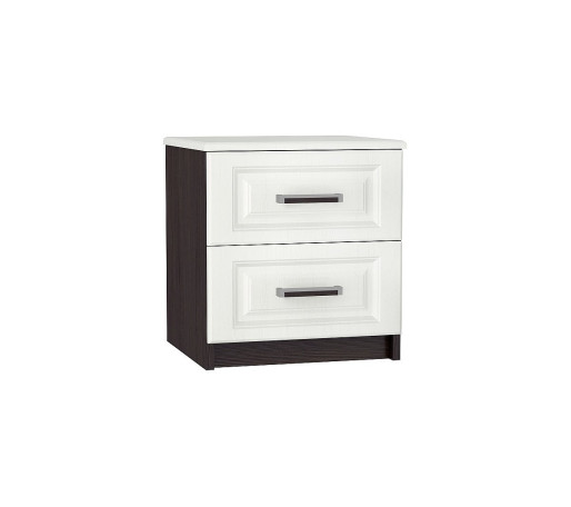 Тумба прикроватная Прага ТБ-900 с ящиками, цвет: Белое дерево