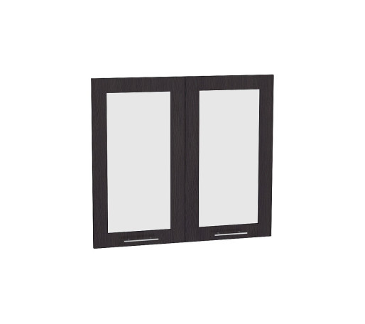 Комплект фасадов Валерия-М со стеклом для каркаса Ф-55Н В809, цвет: Венге