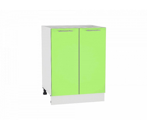 Шкаф нижний с 2-мя дверцами Валерия-М, цвет: Салатовый глянец