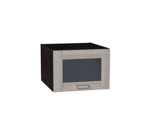 Шкаф верхний горизонтальный остекленный глубокий Лофт, цвет: Cappuccino Veralinga