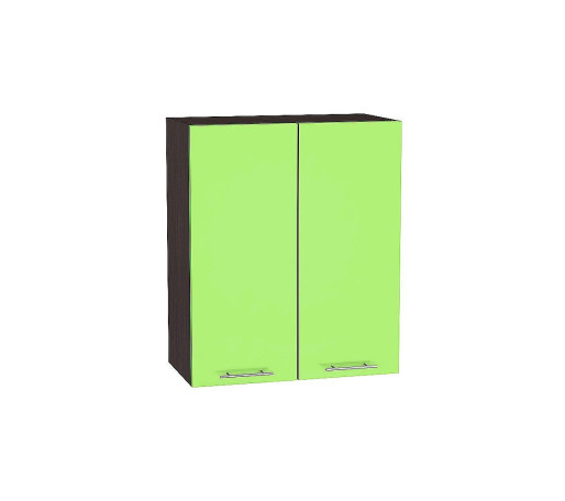 Шкаф верхний с 2-мя дверцами Валерия-М, цвет: Салатовый глянец