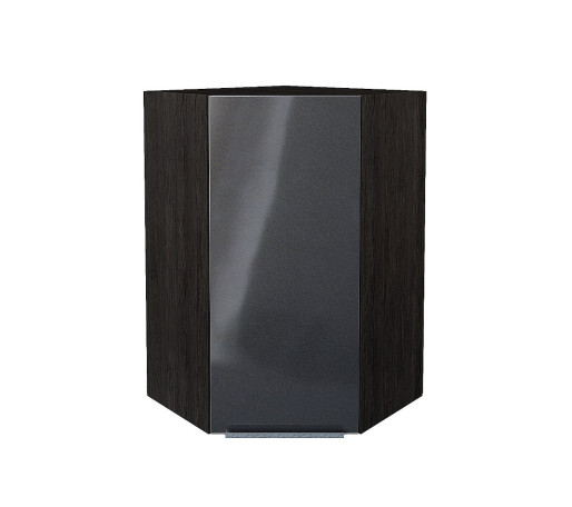Шкаф верхний угловой Фьюжн, цвет: Anthracite