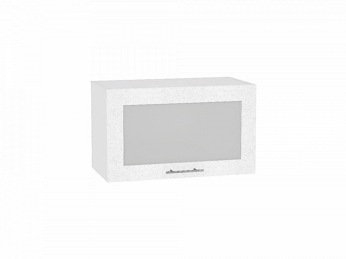 Шкаф верхний горизонтальный остекленный Валерия-М, цвет: Белый металлик Шкаф верхний горизонтальный остекленный Валерия-М, цвет: Белый металлик