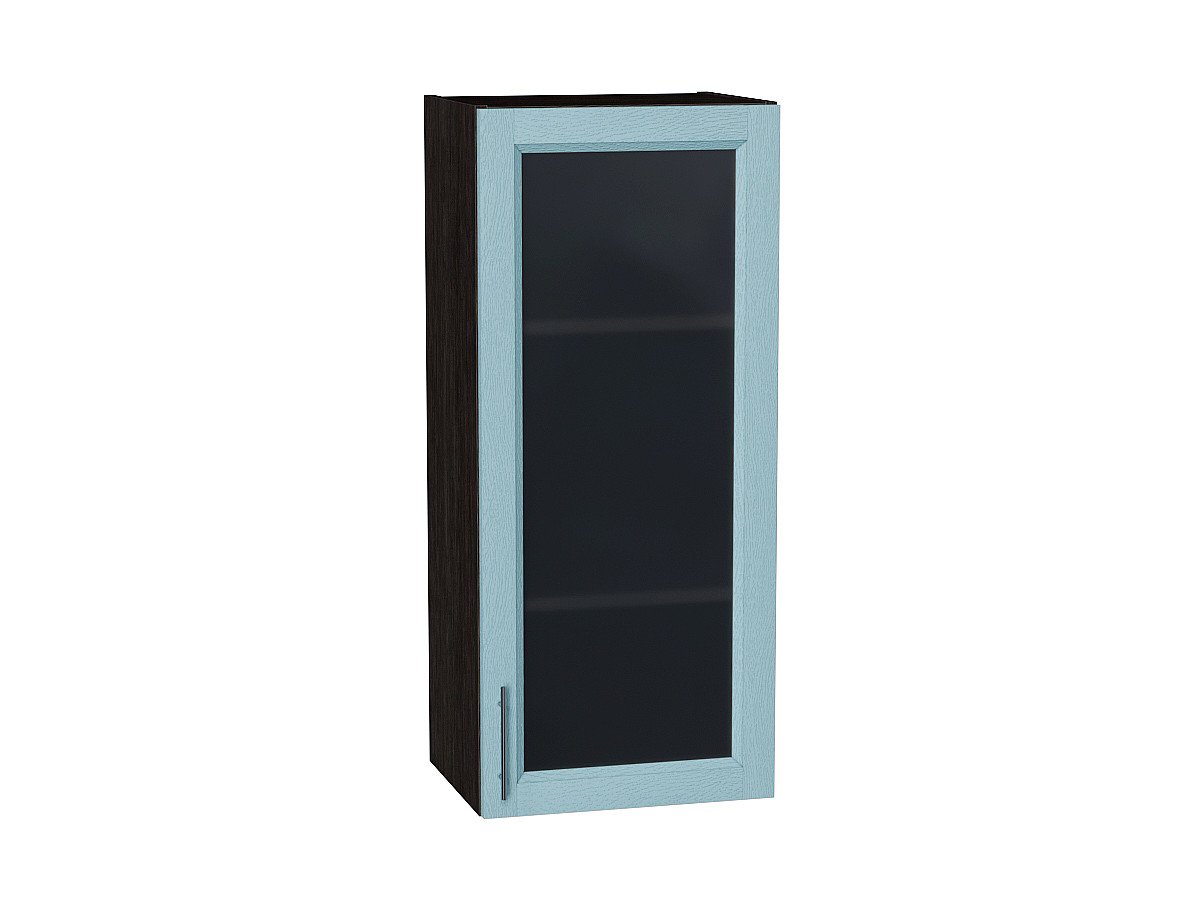 Шкаф верхний с 1-ой остекленной дверцей Сканди, цвет: Sky Wood Шкаф верхний с 1-ой остекленной дверцей Сканди, цвет: Sky Wood