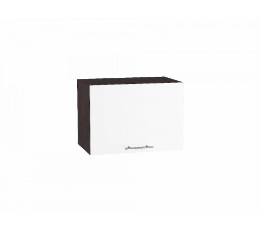 Шкаф верхний горизонтальный Валерия-М, цвет: Белый глянец