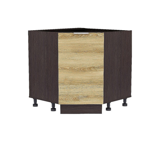 Шкаф нижний угловой (трапеция) Терра, цвет: Ель Карпатская