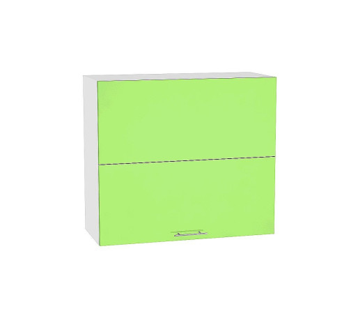 Шкаф верхний горизонтальный с подъемным механизмом Валерия-М, цвет: Салатовый глянец
