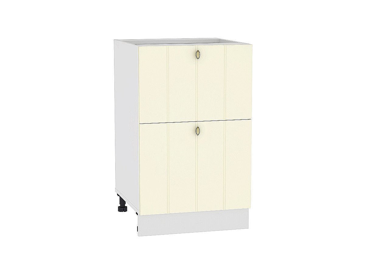 Шкаф нижний с 2-мя ящиками Прованс, цвет: Ваниль Шкаф нижний с 2-мя ящиками Прованс, цвет: Ваниль