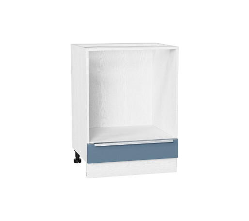 Шкаф нижний под духовку Фьюжн, цвет: Silky Blue