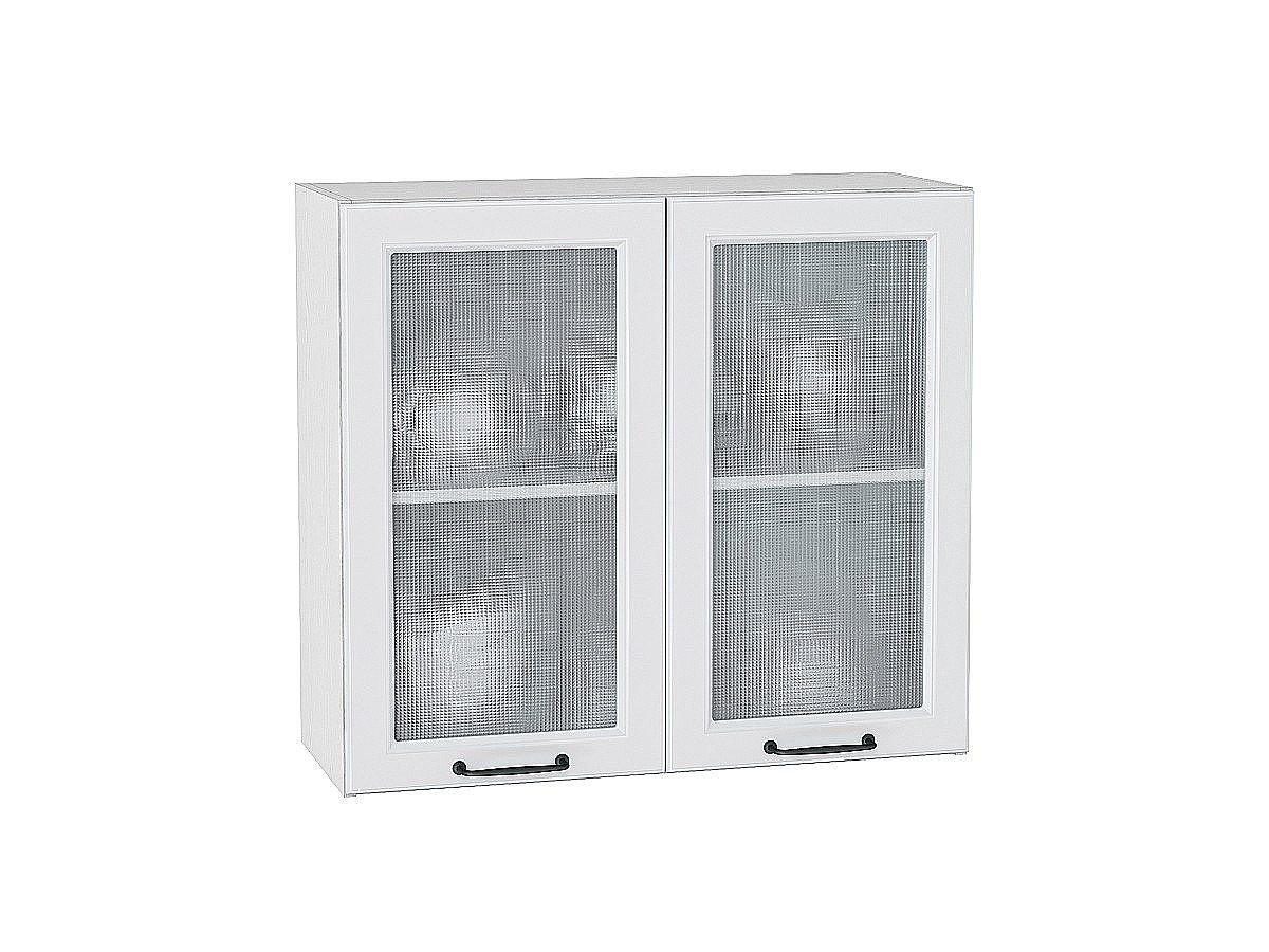 Шкаф верхний с 2-мя остекленными дверцами Ницца, цвет: Blanco Шкаф верхний с 2-мя остекленными дверцами Ницца, цвет: Blanco