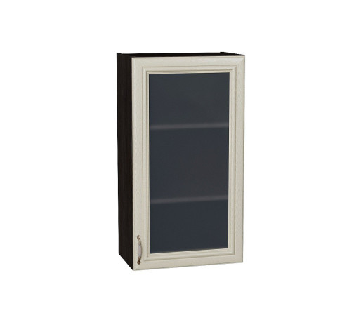 Шкаф верхний с 1-ой остекленной дверцей Шале, цвет: Ivory