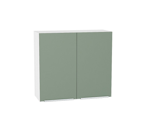 Шкаф верхний с 2-мя дверцами Фьюжн, цвет: Silky Mint