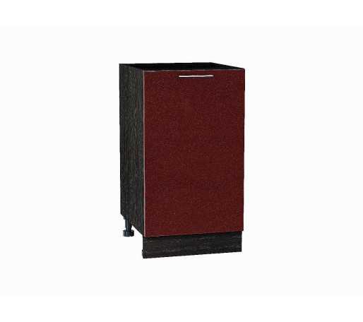 Шкаф нижний с 1-ой дверцей Валерия-М, цвет: Гранатовый металлик