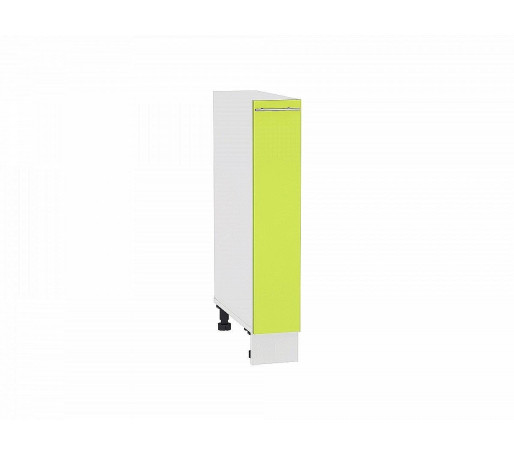 Шкаф нижний бутылочница Валерия-М, цвет: Лайм глянец