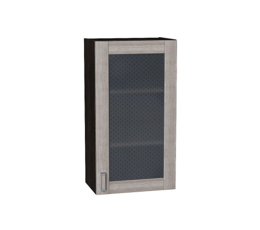 Шкаф верхний с 1-ой остекленной дверцей Лофт, цвет: Cappuccino Veralinga