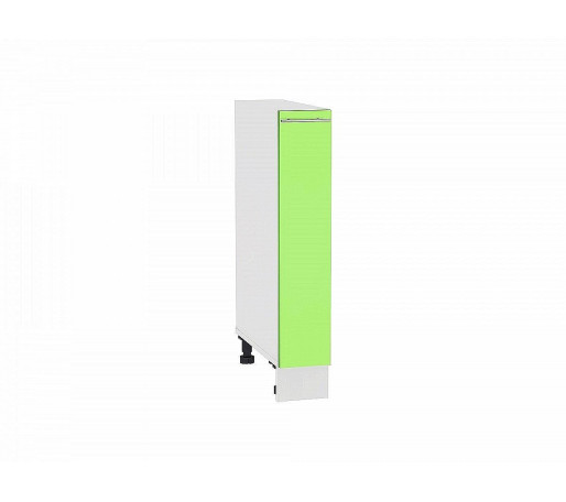 Шкаф нижний бутылочница Валерия-М, цвет: Салатовый глянец