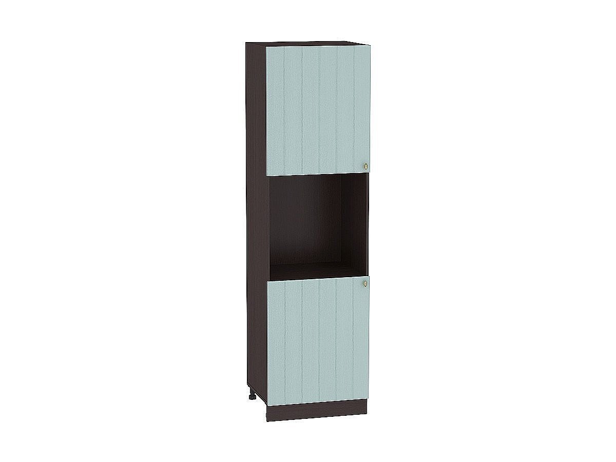 Шкаф пенал с 2-мя дверцами под технику Прованс, цвет: Голубой Шкаф пенал с 2-мя дверцами под технику Прованс, цвет: Голубой