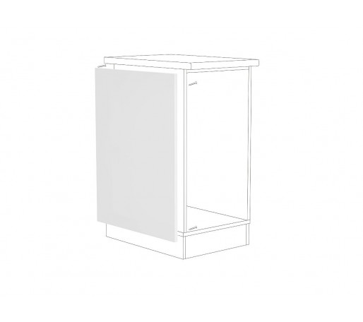 Фасад боковой для нижнего шкафа ФТ 716, цвет: Белый