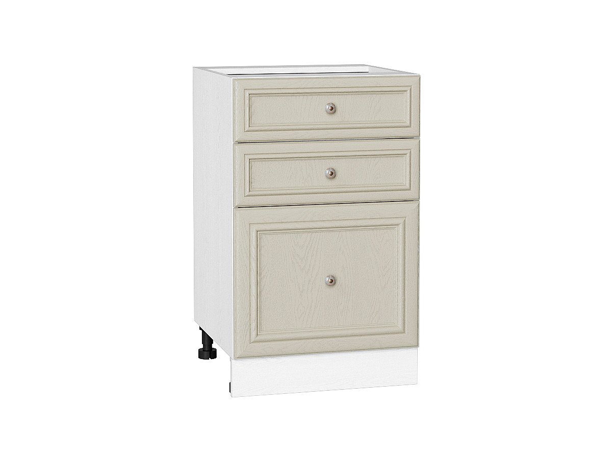 Шкаф нижний с 3-мя ящиками Шале, цвет: Ivory Шкаф нижний с 3-мя ящиками Шале, цвет: Ivory