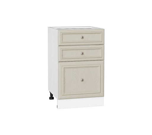 Шкаф нижний с 3-мя ящиками Шале, цвет: Ivory